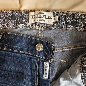 Ariat Real Denim Mid Rise Bootcut Jeans - Dark Blue